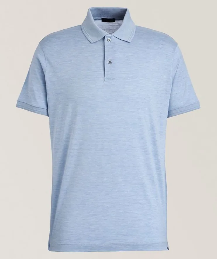 Cotton-Silk Polo Shirt