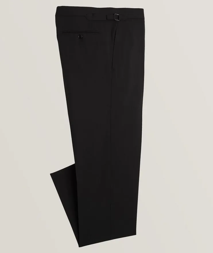 Cotton-Silk Poplin Trousers