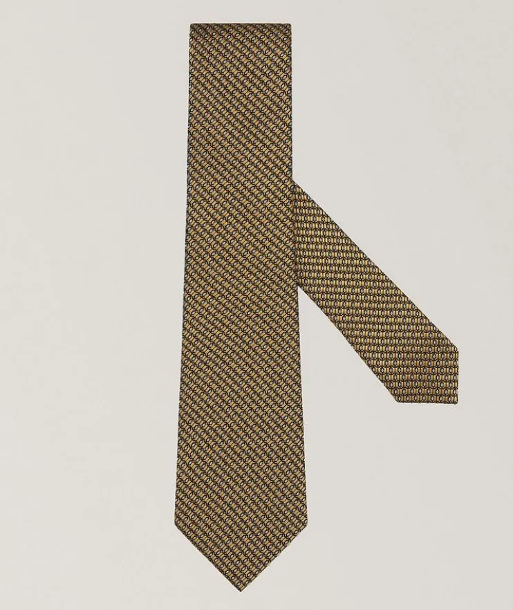 Couture Diagonal Stripe Silk Tie
