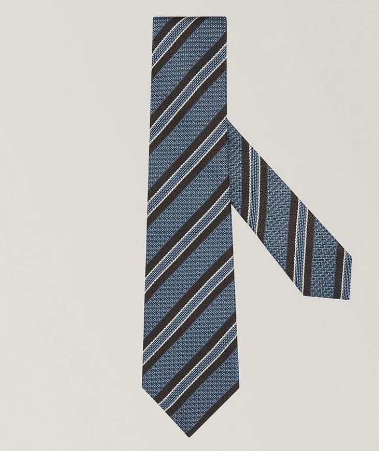 Couture Striped Silk Tie
