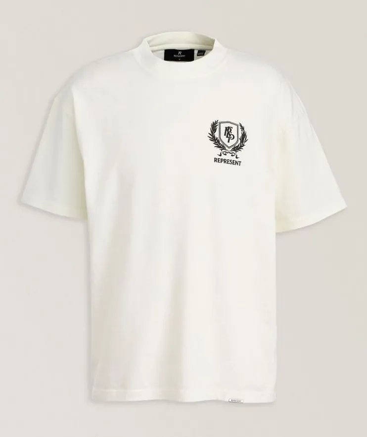 Crest Logo Cotton T-Shirt