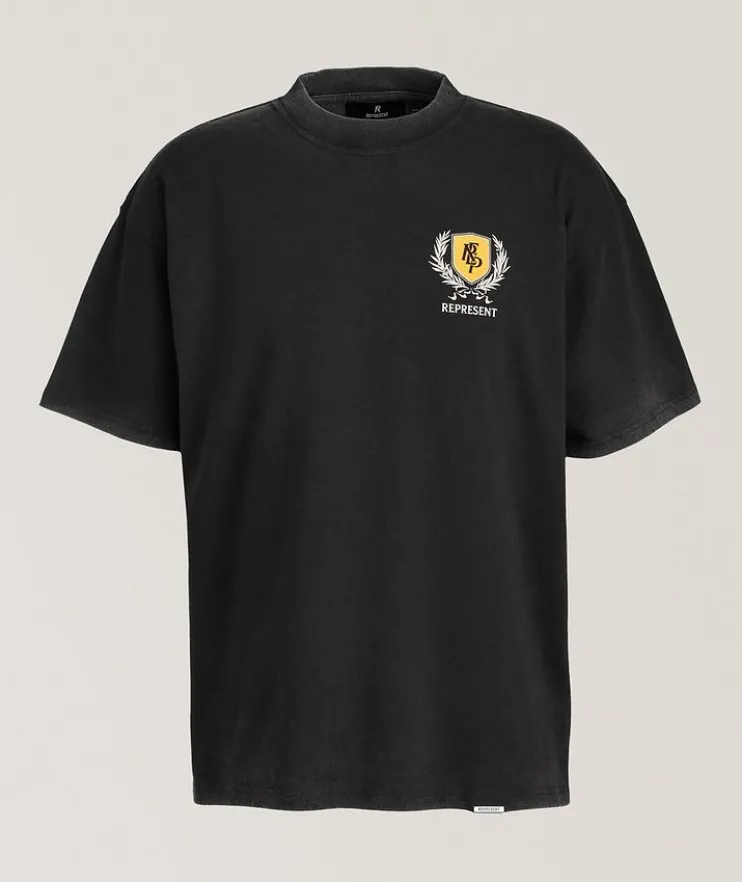 Crest Logo Cotton T-Shirt