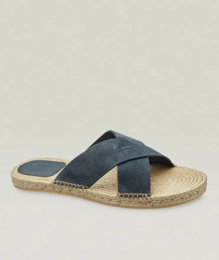 Crisscross Suede Espadrilles