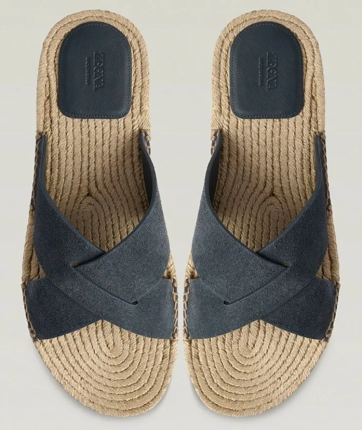 Crisscross Suede Espadrilles