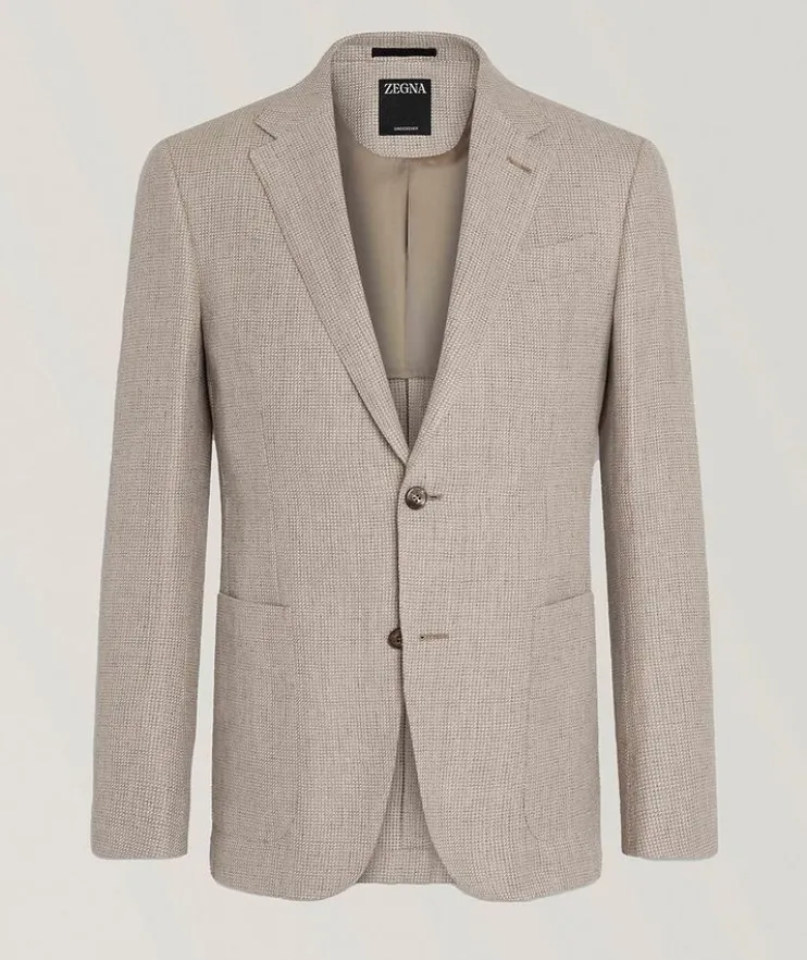 Crossover Linen, Wool & Silk Sport Jacket