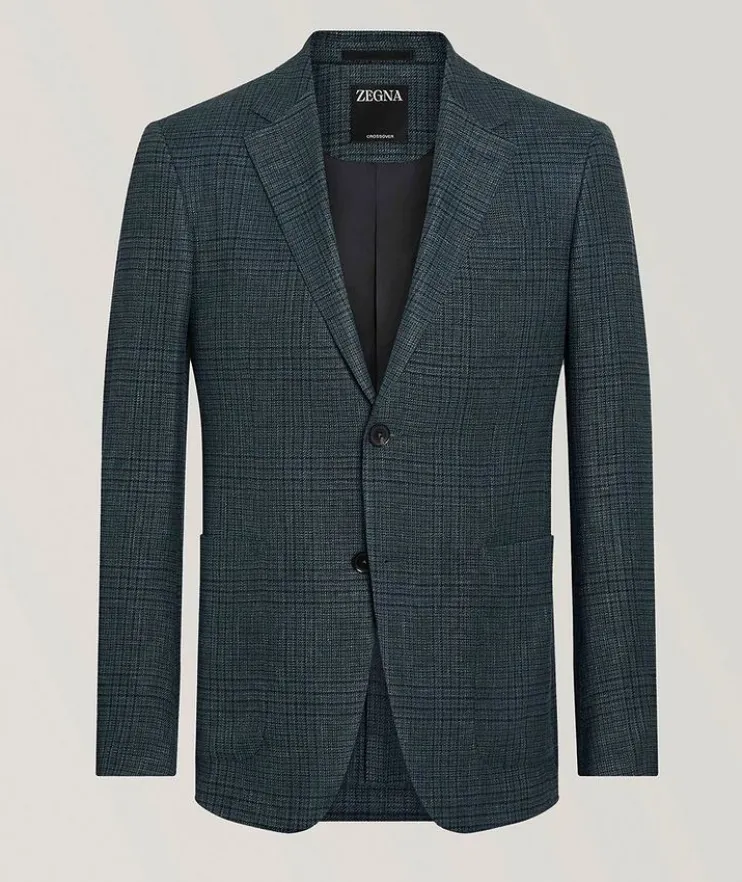 Crossover Linen, Wool, & Silk Sport Jacket