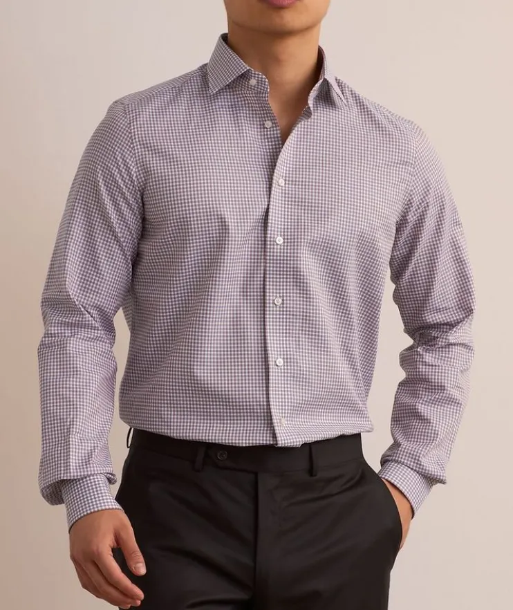 Crown Gingham Check Dress Shirt