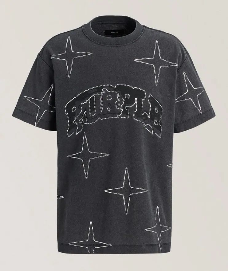 Crystal Star Logo Cotton T-Shirt