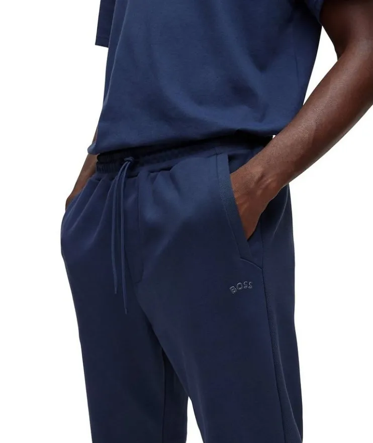 Curved Logo Cotton Trackpants