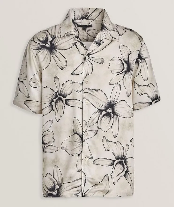 Dan Printed Camp Shirt