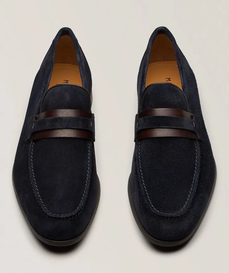 Daniel Suede & Leather Penny Loafers