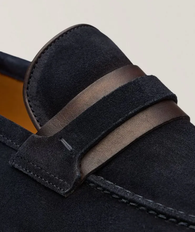 Daniel Suede & Leather Penny Loafers
