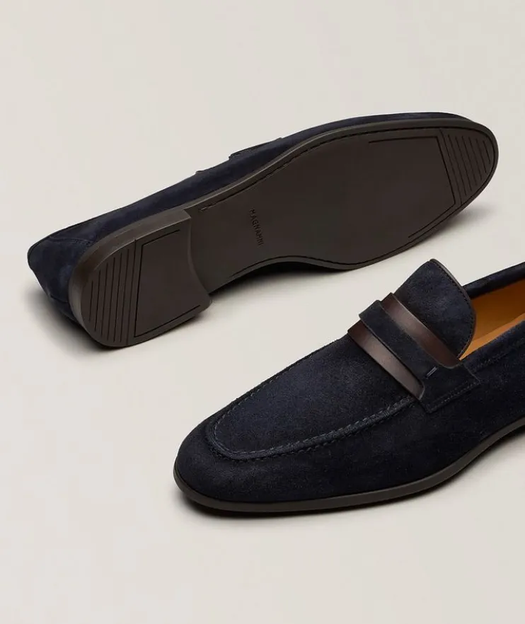 Daniel Suede & Leather Penny Loafers
