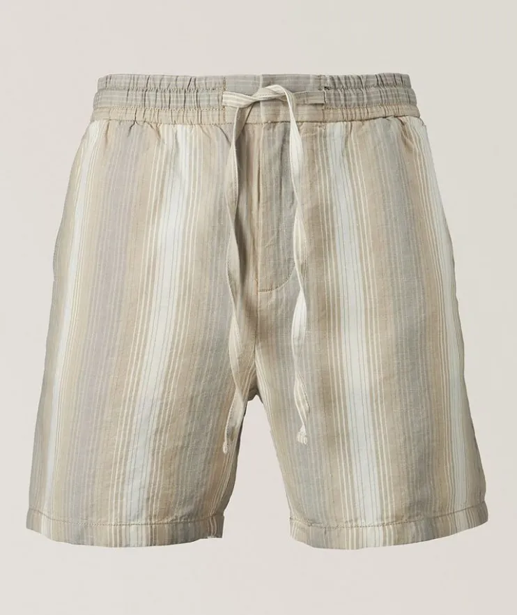 David Striped Drawstring Shorts