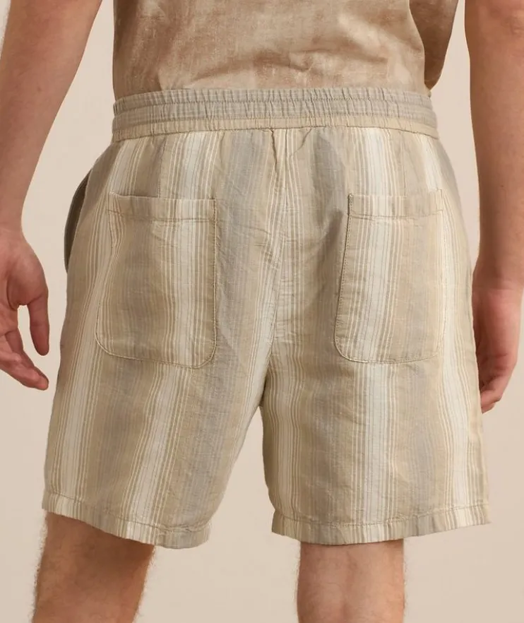 David Striped Drawstring Shorts