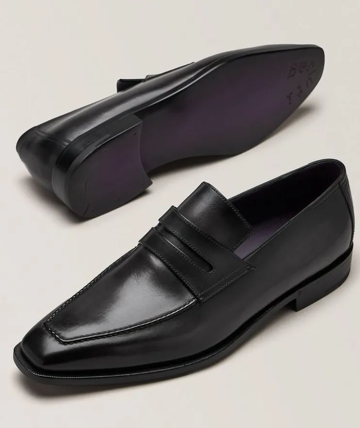 Demesure Leather Penny Loafers