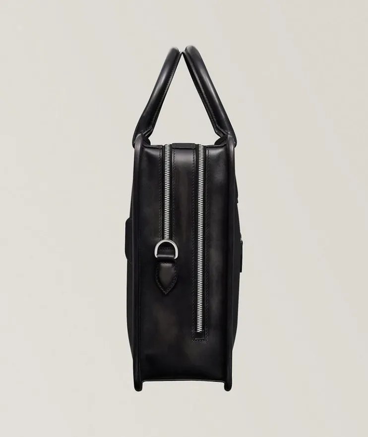 Deux Jours Leather Briefcase