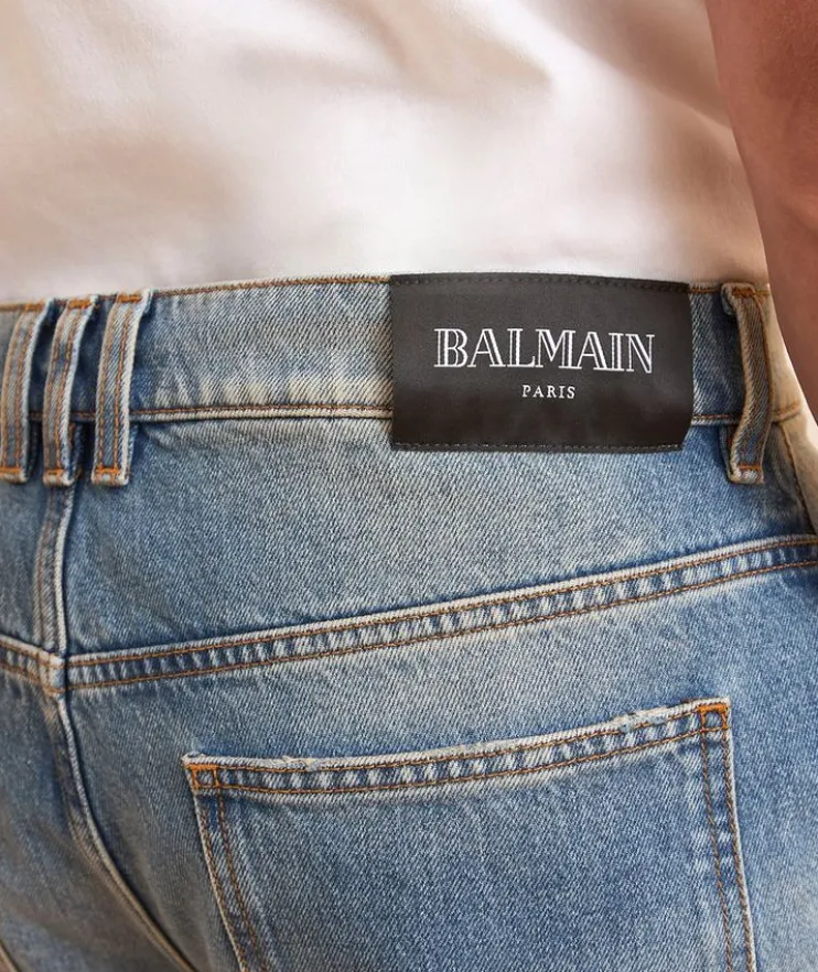 Distressed Loose-Fit Jeans