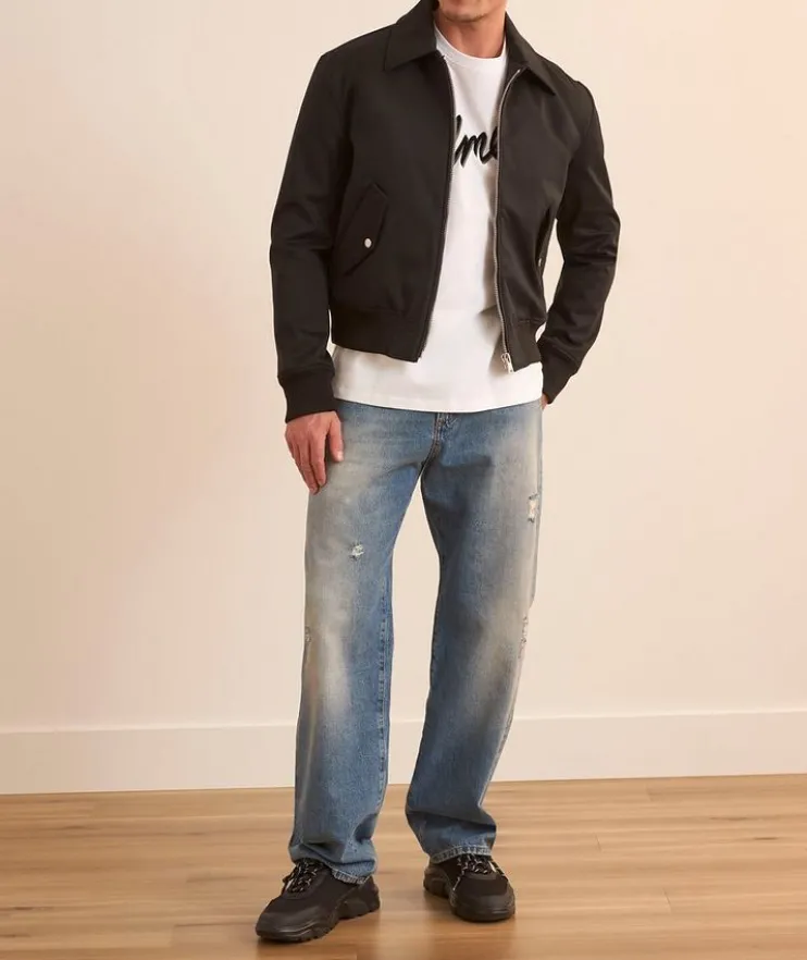 Distressed Loose-Fit Jeans