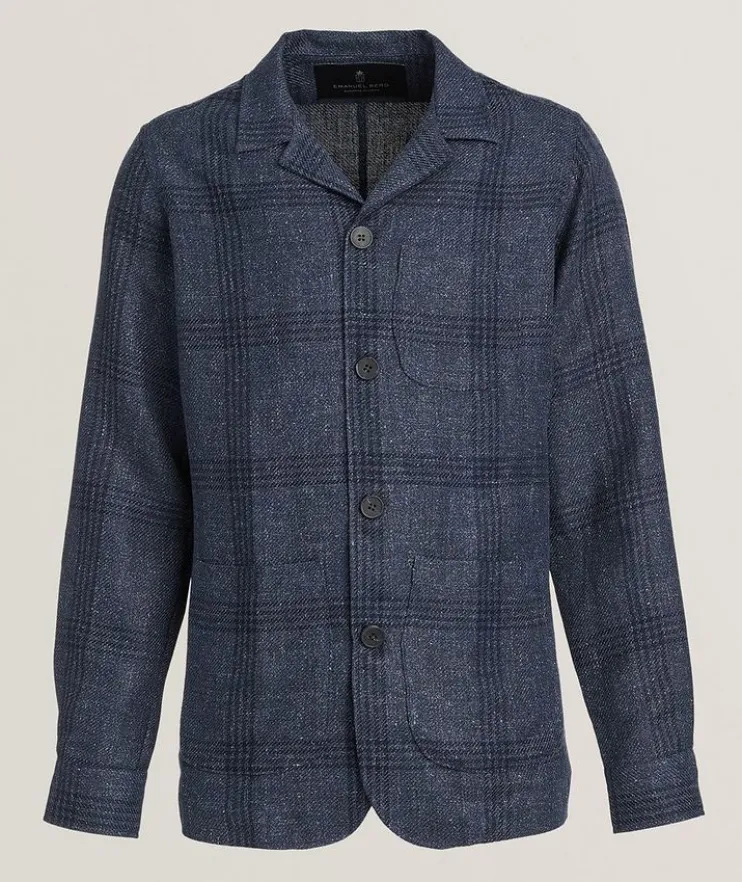 Dobby Check D-Constructed Shirt Jacket