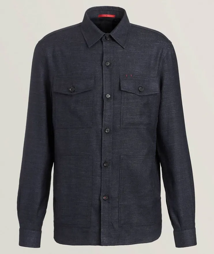 Donegal Silk-Linen-Wool Overshirt