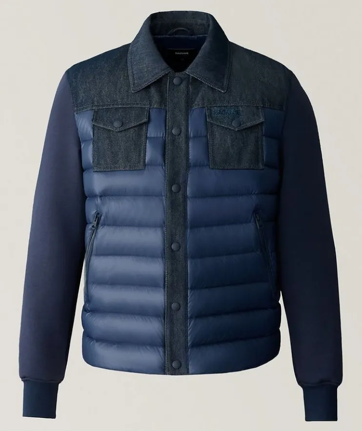 Donovan Hybrid Quilted Contrast Snap Jacket