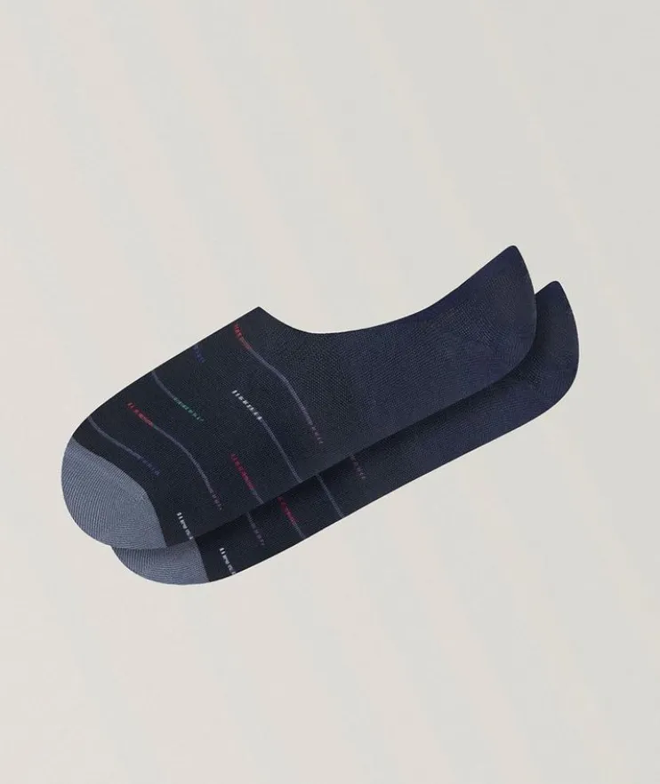 Dotted-Line No-Show Socks