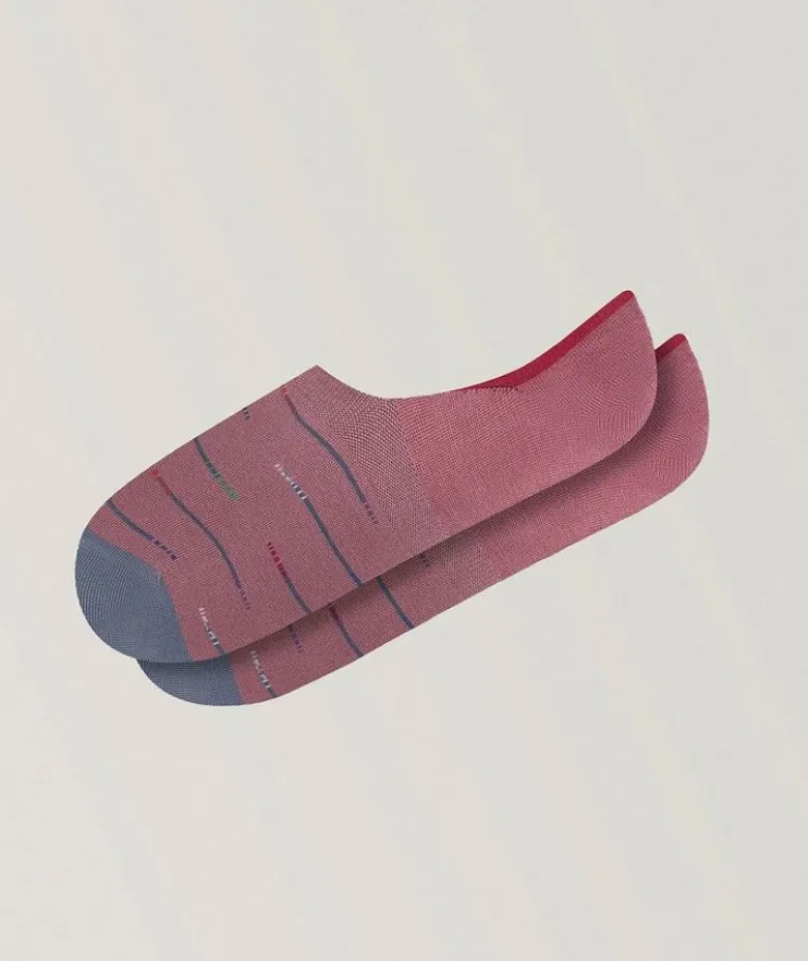 Dotted-Line No-Show Socks