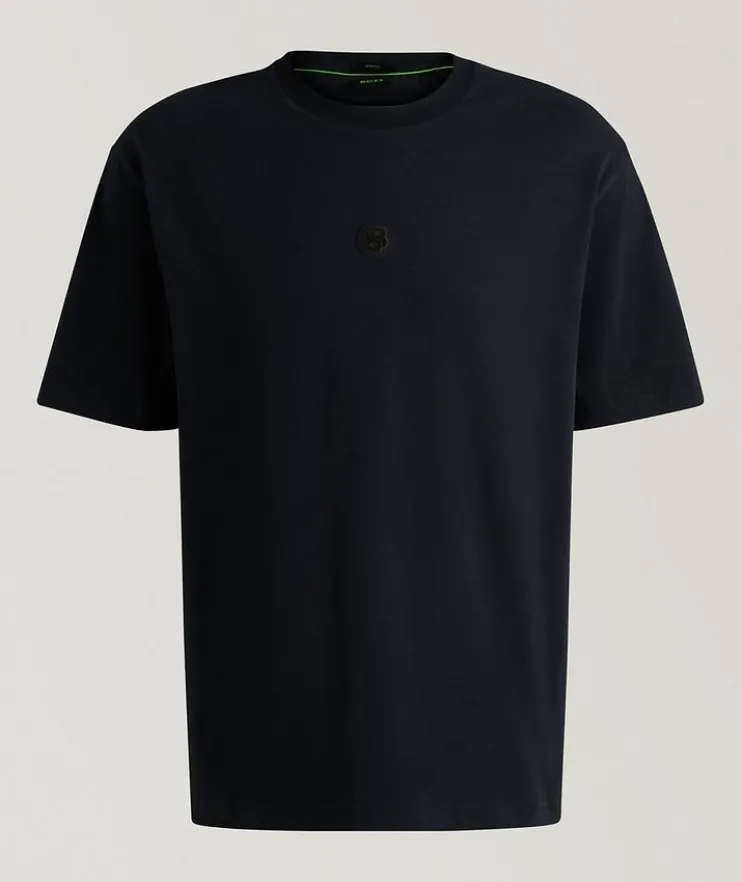 Double-B Monogram Stretch-Cotton T-Shirt