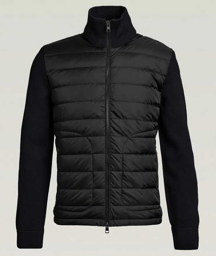 Down-Front Zip-Up Cardigan