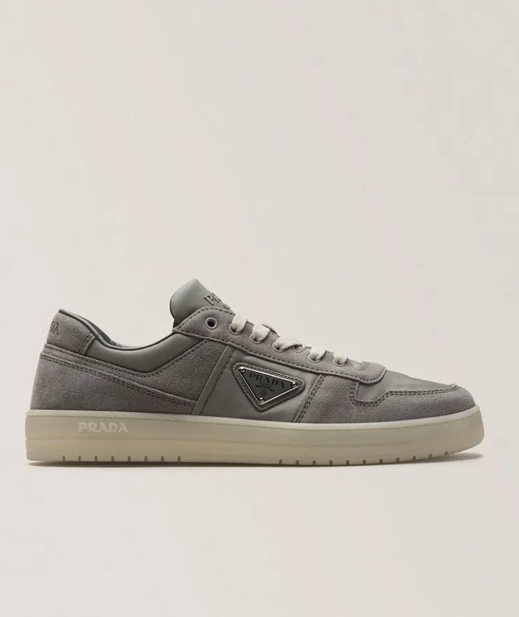 Downtown Re-Nylon & Suede Sneakers