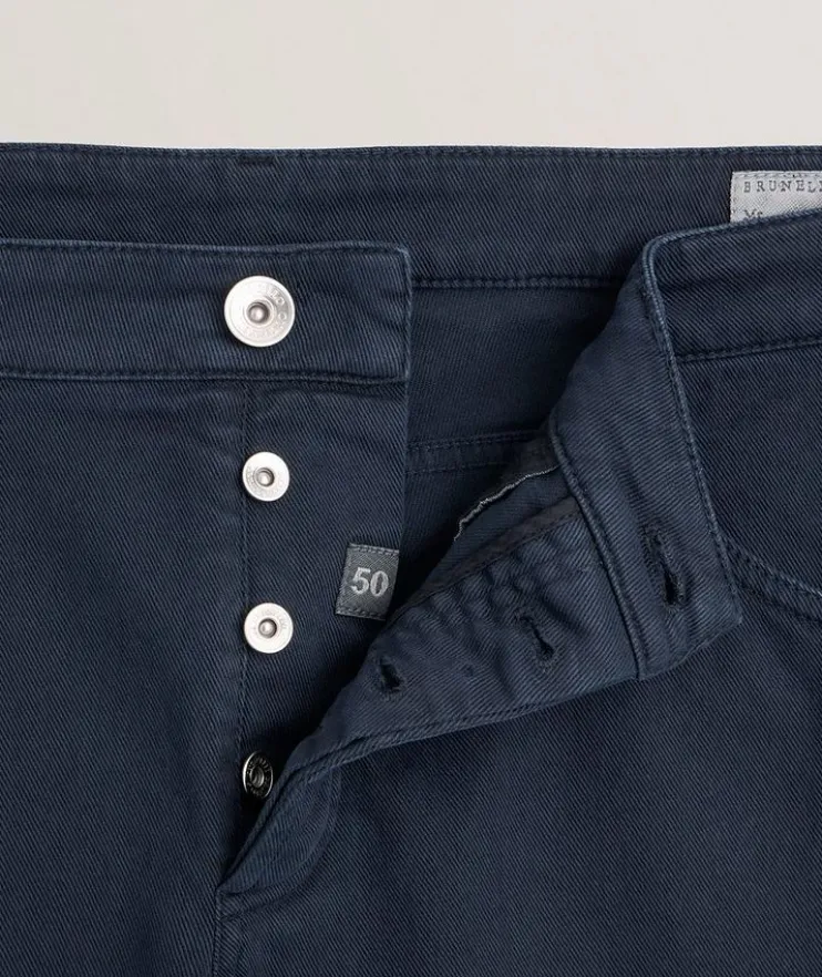 Dyed Stretch-Cotton Jeans