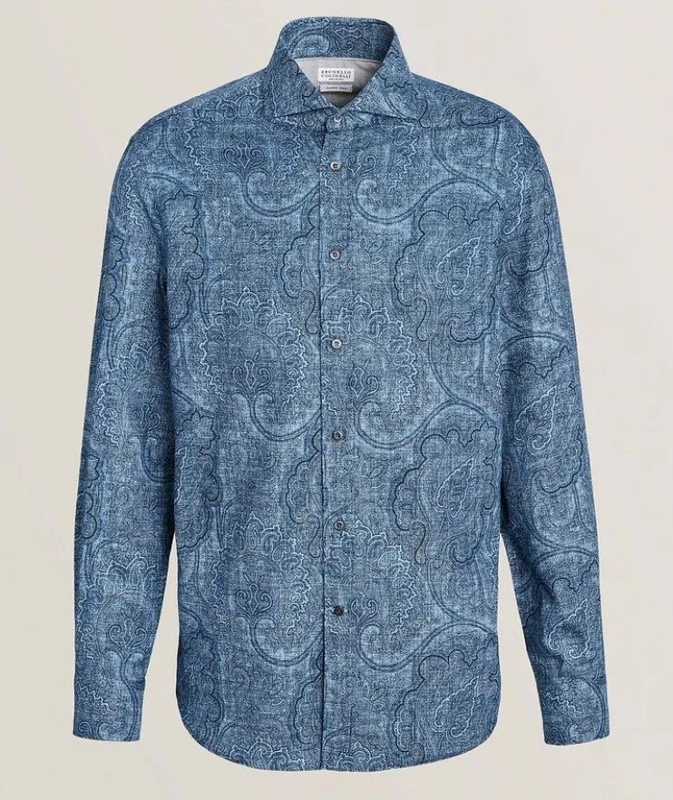 Easy Fit Paisley Cotton Shirt
