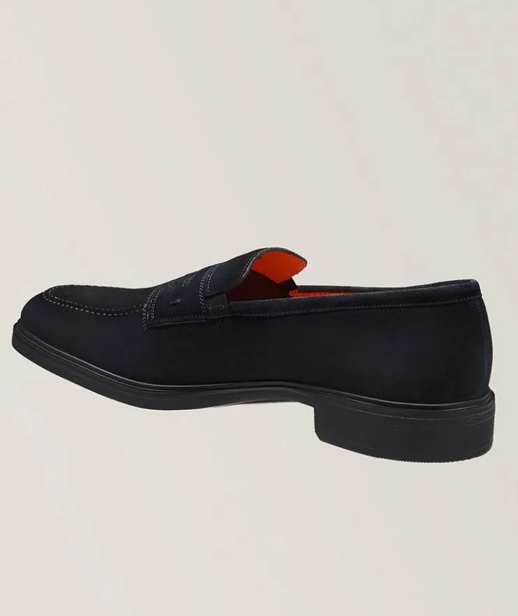 Easy Suede Penny Loafers