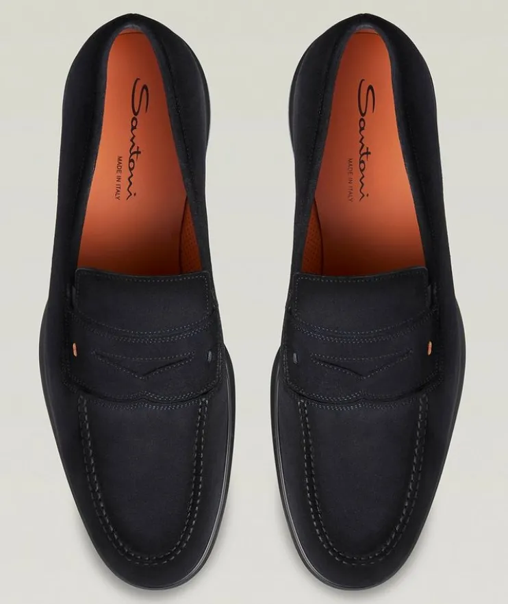 Easy Suede Penny Loafers