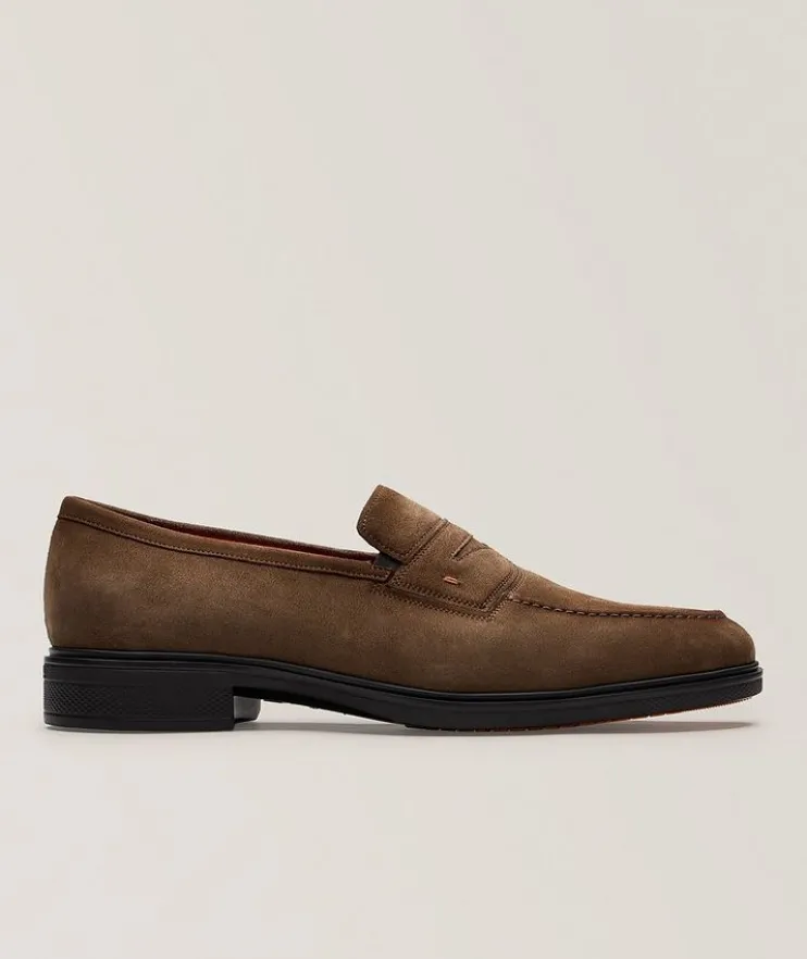 Easy Suede Penny Loafers