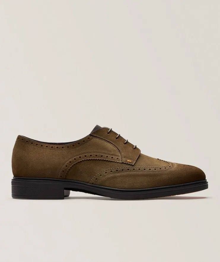 Easy Suede Wingtip Brogues