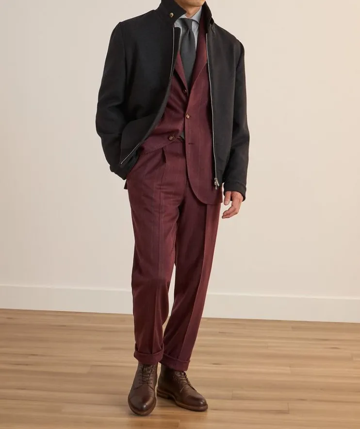 Easy-Fit Herringbone Flannel Shirt