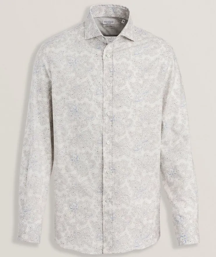 Easy-Fit Paisley Cotton Shirt