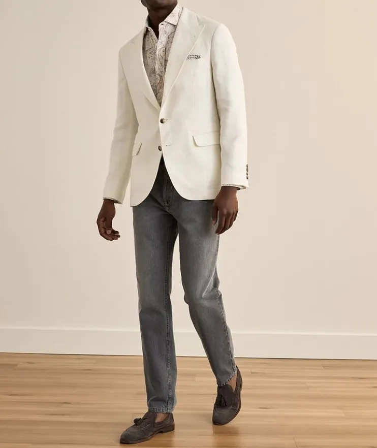 Easy-Fit Paisley Linen Shirt