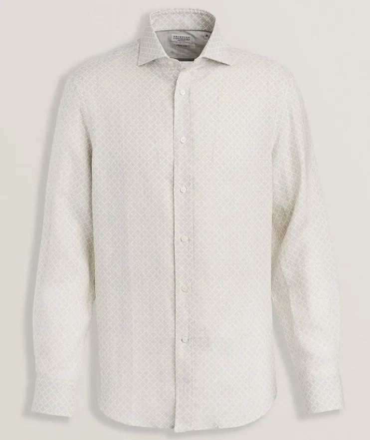 Easy-Fit Starburst Linen Shirt