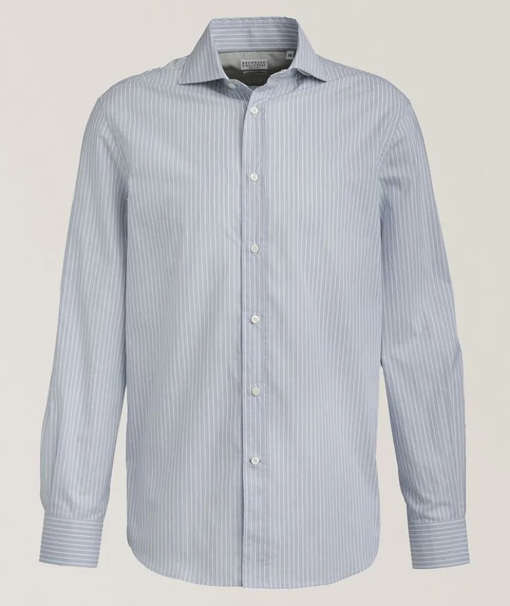 Easy-Fit Striped Cotton Sartorial Shirt