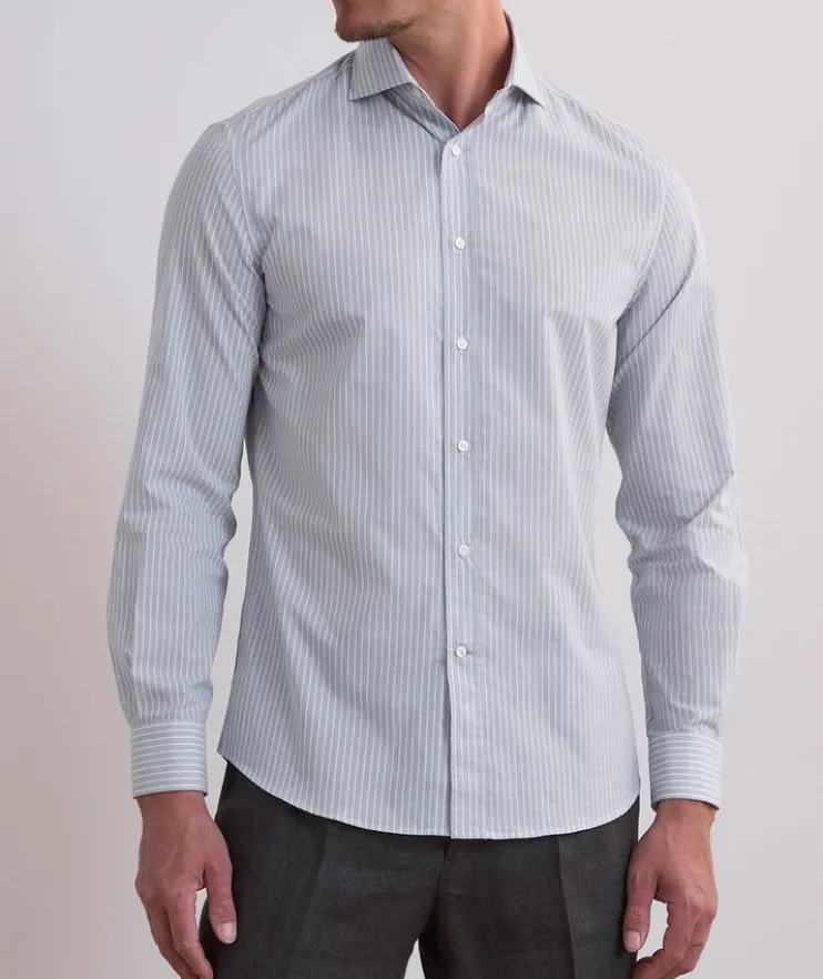 Easy-Fit Striped Cotton Sartorial Shirt