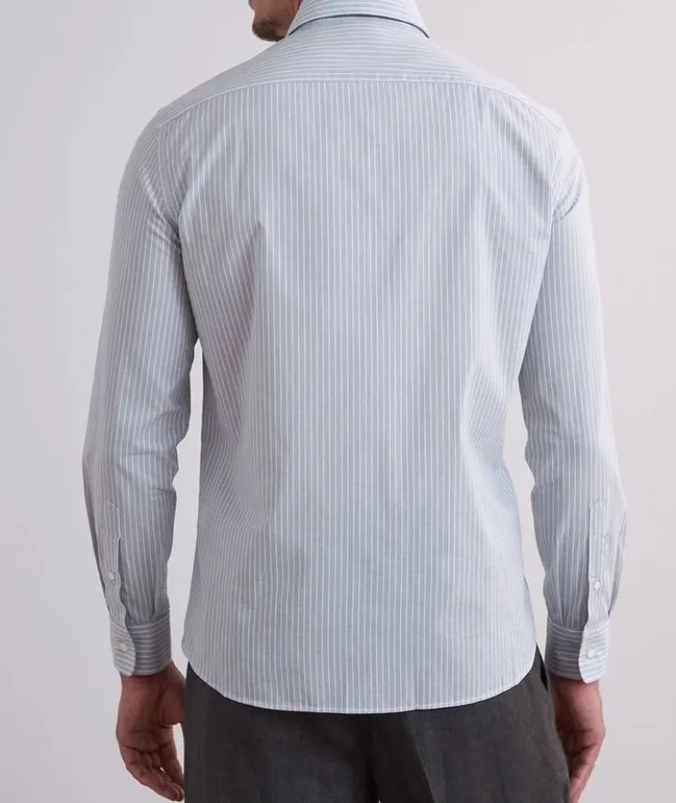 Easy-Fit Striped Cotton Sartorial Shirt