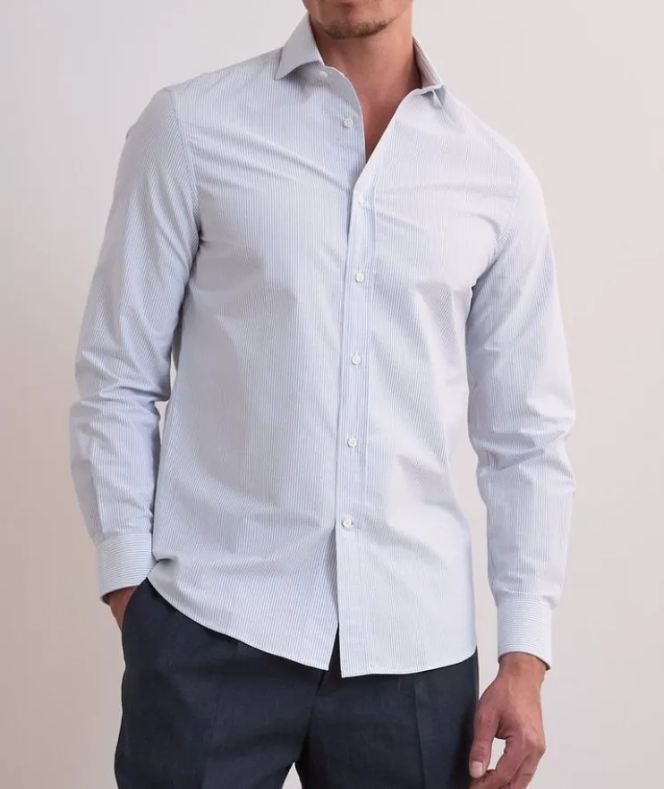 Easy-Fit Striped Cotton Sartorial Shirt