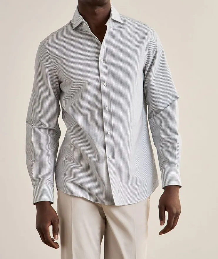 Easy-Fit Striped Sartorial Cotton Shirt