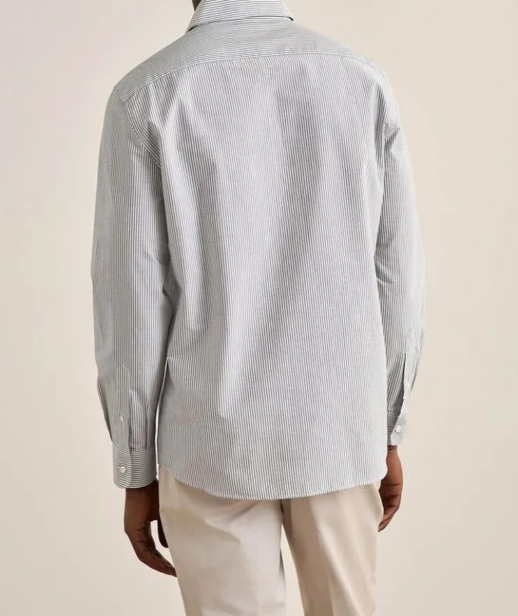 Easy-Fit Striped Sartorial Cotton Shirt