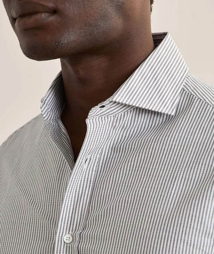 Easy-Fit Striped Sartorial Cotton Shirt