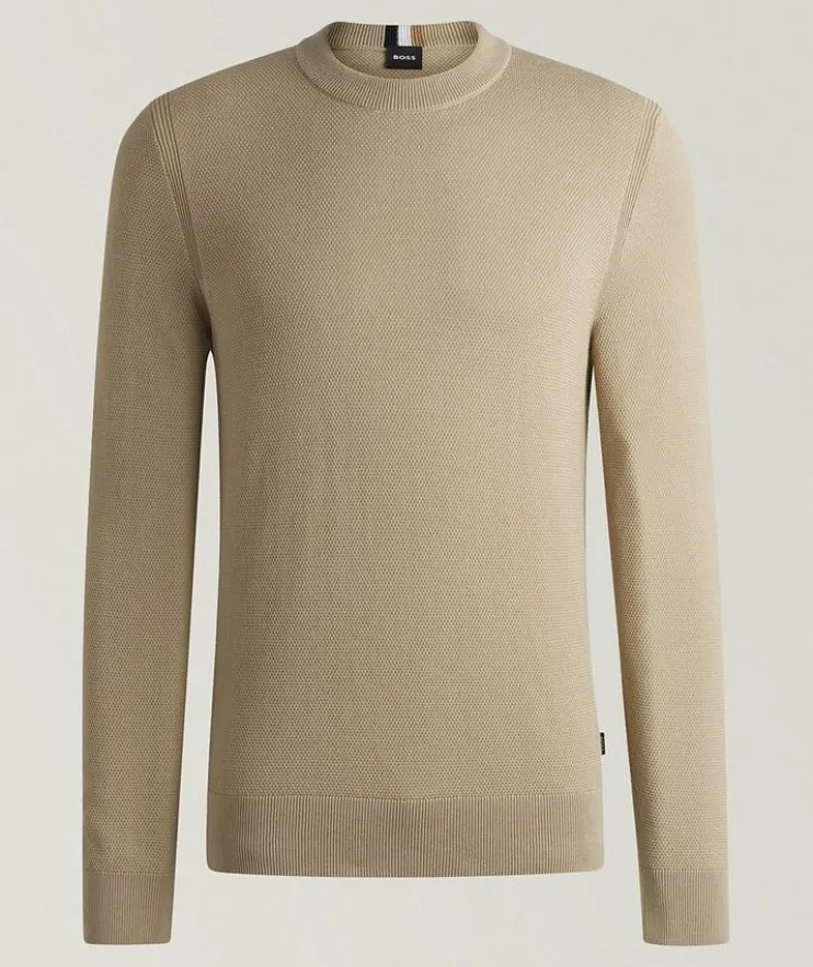 Ecaio Micro-Structured Cotton Sweater