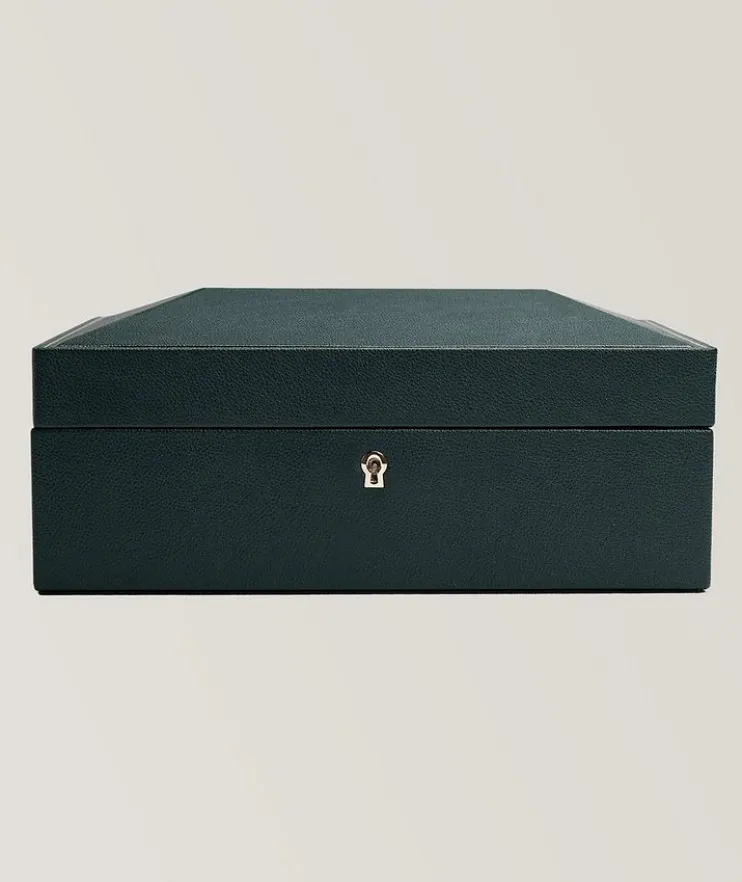 Eight-Piece British Racing Watch Box